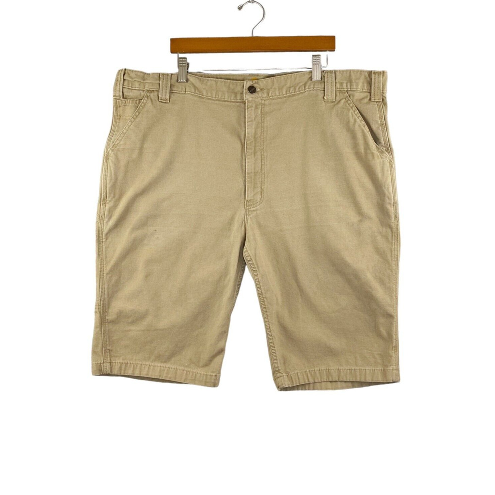 Carhartt Shorts‎ Mens 42 Brown Rugged Relaxed Fit Canvas Work Outdoor Chino